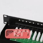پچ پنل تلفن 50 پورت Cat3 RJ11 با ترمینال IDC رکمونت