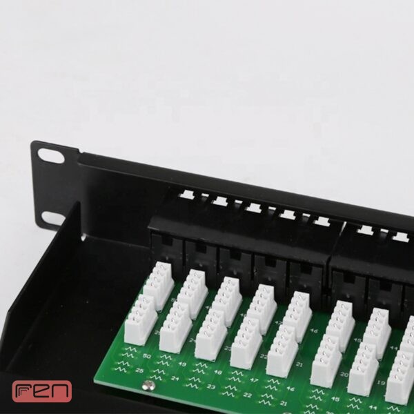 پچ پنل تلفن 50 پورت Cat3 RJ11 با ترمینال IDC رکمونت