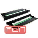 پچ پنل تلفن 50 پورت Cat3 RJ11 با ترمینال IDC رکمونت