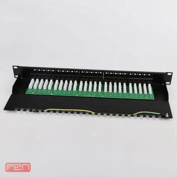 پچ پنل تلفنی 25 پورت RJ11 Cat3 مدل PV-04 با ترمینال Krone IDC