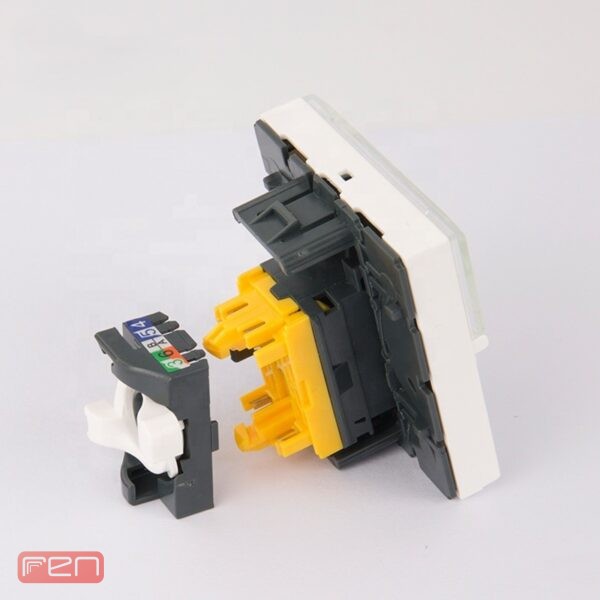 کیستون Cat6A UTP باریک لگراند مدل 076574 سفید