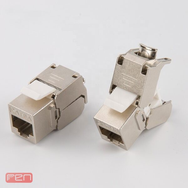 کیستون شبکه Cat6A شیلددار با طراحی بدون ابزار