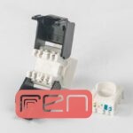 کیستون شبکه RJ45 بدون ابزار Cat6A با طراحی 180 درجه