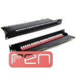 پچ پنل تلفنی 25 پورت RJ11 Cat3 مدل PV-04 با ترمینال Krone IDC